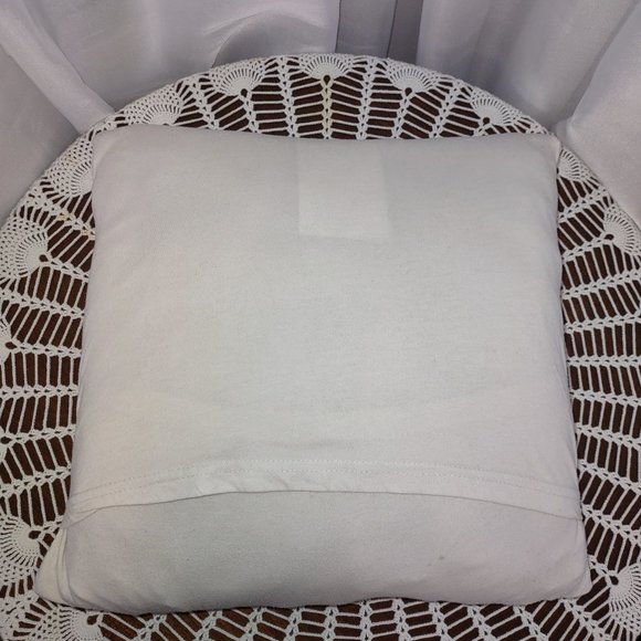 Rag Frog Revival Throw pillow cover Up-cycled from a T-shirt size 14"x14" - Picture 3 of 4